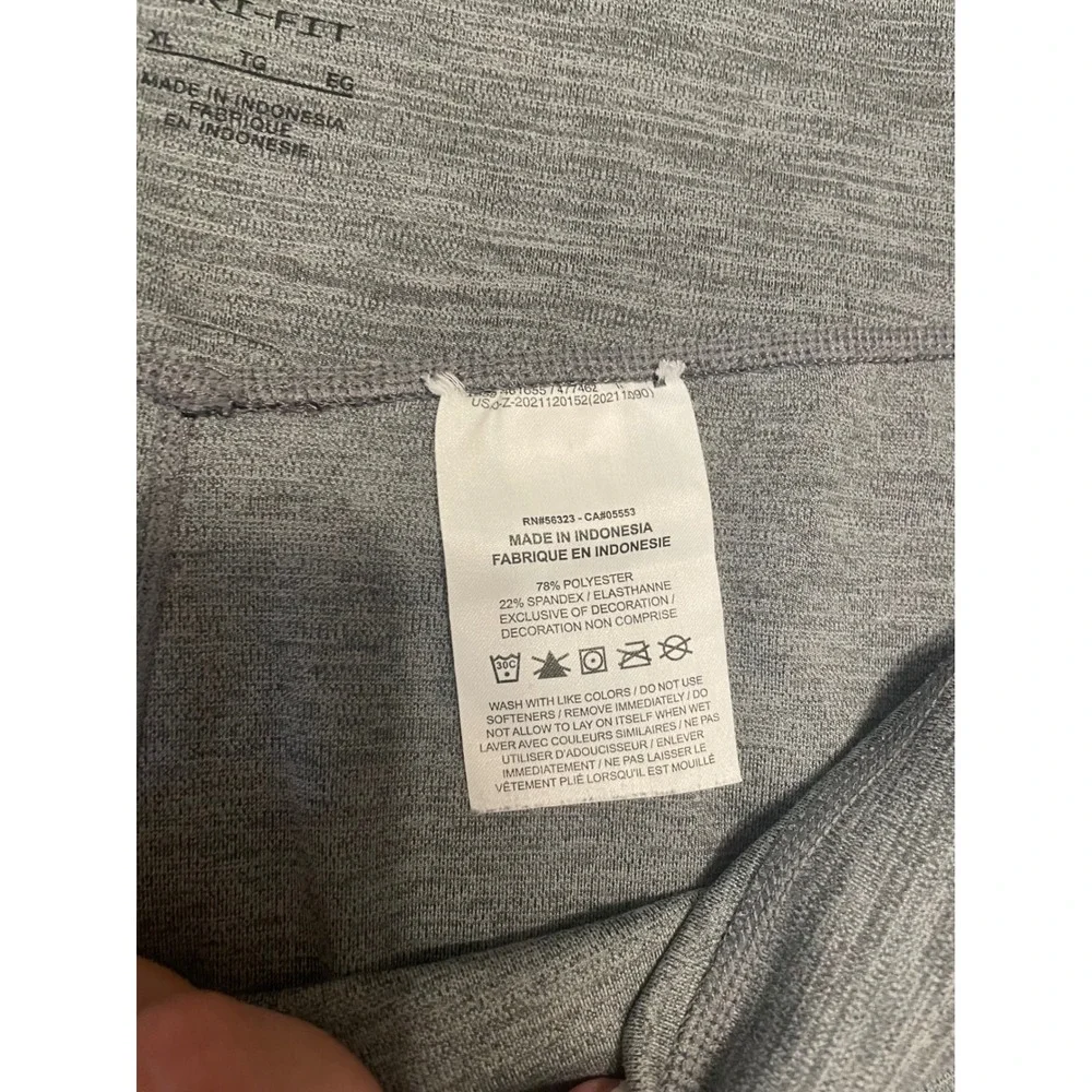 Nike Dri-FIT Womens XL Heathered Gray High Waisted Athletic Leggings DD0252-068